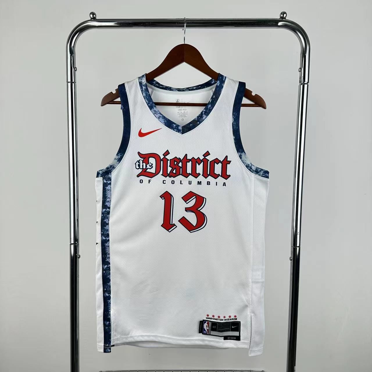 Men Washington Wizards #13 Poole White Nike City Edition Season 2025 NBA Jersey